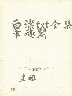 白洁txt全集笔趣阁