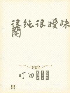 很纯很暧昧笔趣阁封面