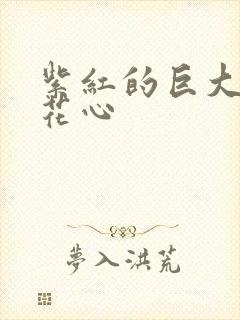 紫红的巨大顶开花心