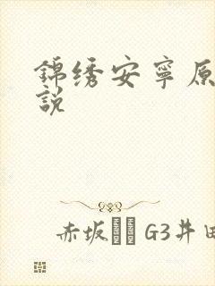 锦绣安宁原著小说