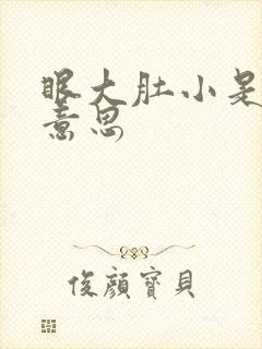 眼大肚小是什么意思