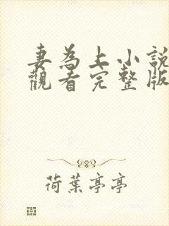 妻为上小说免费观看完整版笔趣阁封面