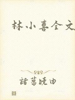 林小喜全文阅读