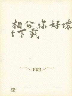 相公你好坏txt下载