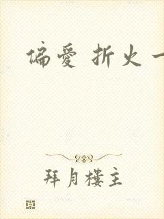 偏爱 折火一夏封面