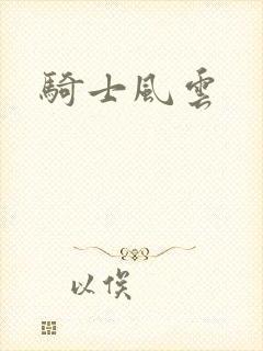 骑士风云封面