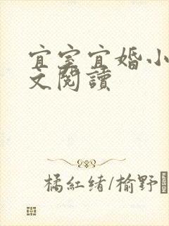 宜室宜婚小说全文阅读封面