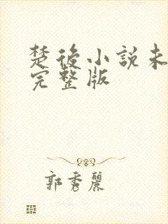 楚后小说未删减完整版封面