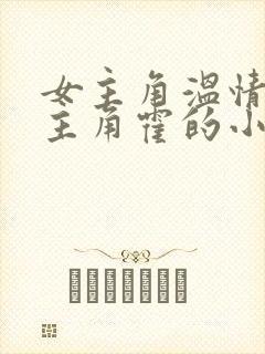 女主角温情,男主角霍的小说