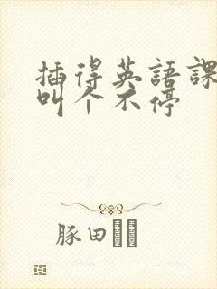 插得英语课代表叫个不停封面
