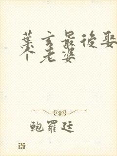 叶玄最后娶了几个老婆