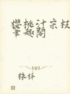 樱桃汁宋枝江野笔趣阁