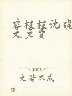 容枝枝沈砚书全文免费