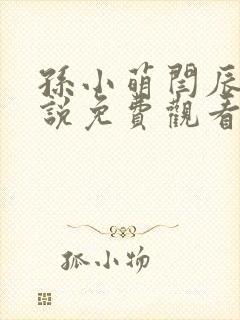 孙小萌闫辰的小说免费观看