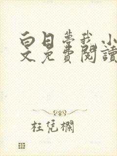 白日梦我小说全文免费阅读