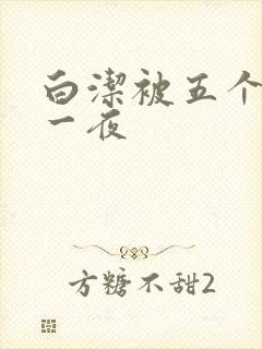 白洁被五个人玩一夜