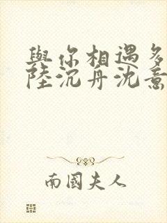 与你相遇多欢喜陆沉舟沈意欢全文小说