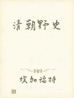 清朝野史
