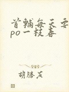 首辅每天要不够po一枝春封面