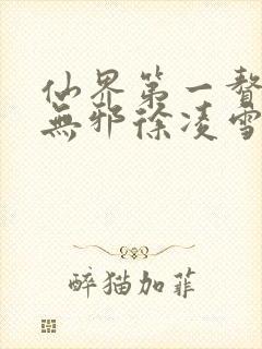 仙界第一赘婿柳无邪徐凌雪封面