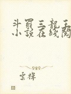 斗罗三龙王传说小说在线阅读封面