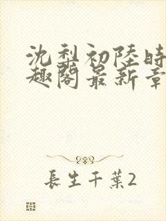 沈梨初陆时霁笔趣阁最新章节