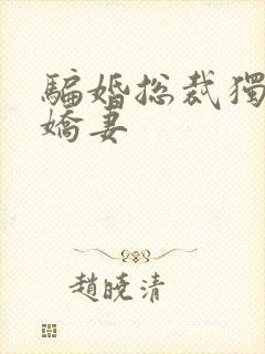 骗婚总裁独宠小娇妻