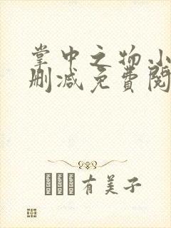 掌中之物小说无删减免费阅读全文