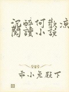 沉醉何欢凉免费阅读小说