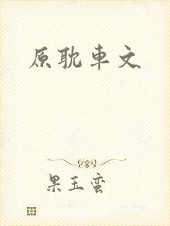 原耽车文封面
