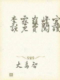 李霖巅峰官场小说免费阅读无弹窗