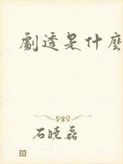 剧透是什么意思