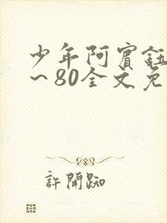 少年阿宾钰慧1～80全文免费封面