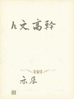 h文高干封面