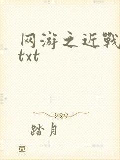 网游之近战法师txt
