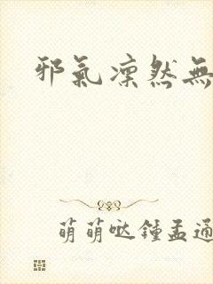 邪气凛然无弹窗