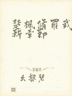 楚枫修罗武神全新章节