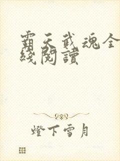 霸天武魂全文在线阅读