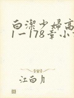 白洁少妇高义第1一178章小说