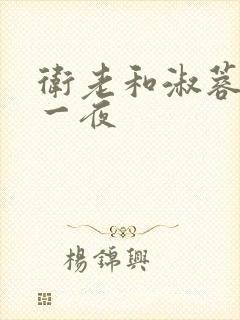 卫老和淑蓉销魂一夜