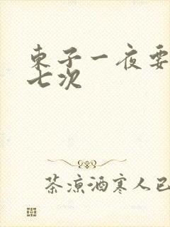 东子一夜要白洁七次封面