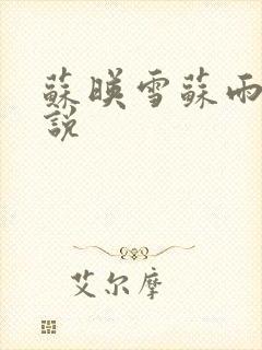 苏映雪苏雨柔小说