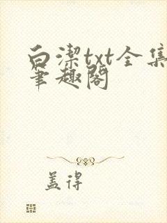 白洁txt全集笔趣阁