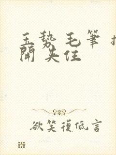 玉势 毛笔 撑开 夹住