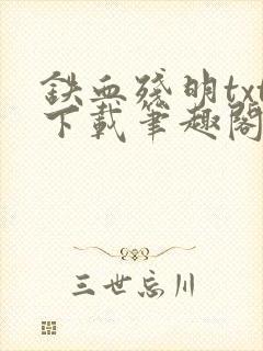 铁血残明txt下载笔趣阁