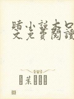 赌小说木口银全文免费阅读笔趣阁