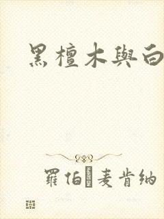 黑檀木与白象牙封面