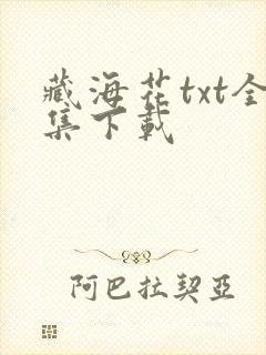 藏海花txt全集下载