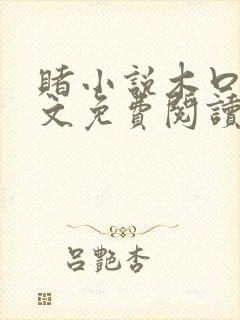 赌小说木口银全文免费阅读笔趣阁