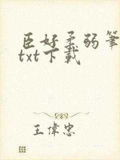 臣好柔弱笔趣阁txt下载封面